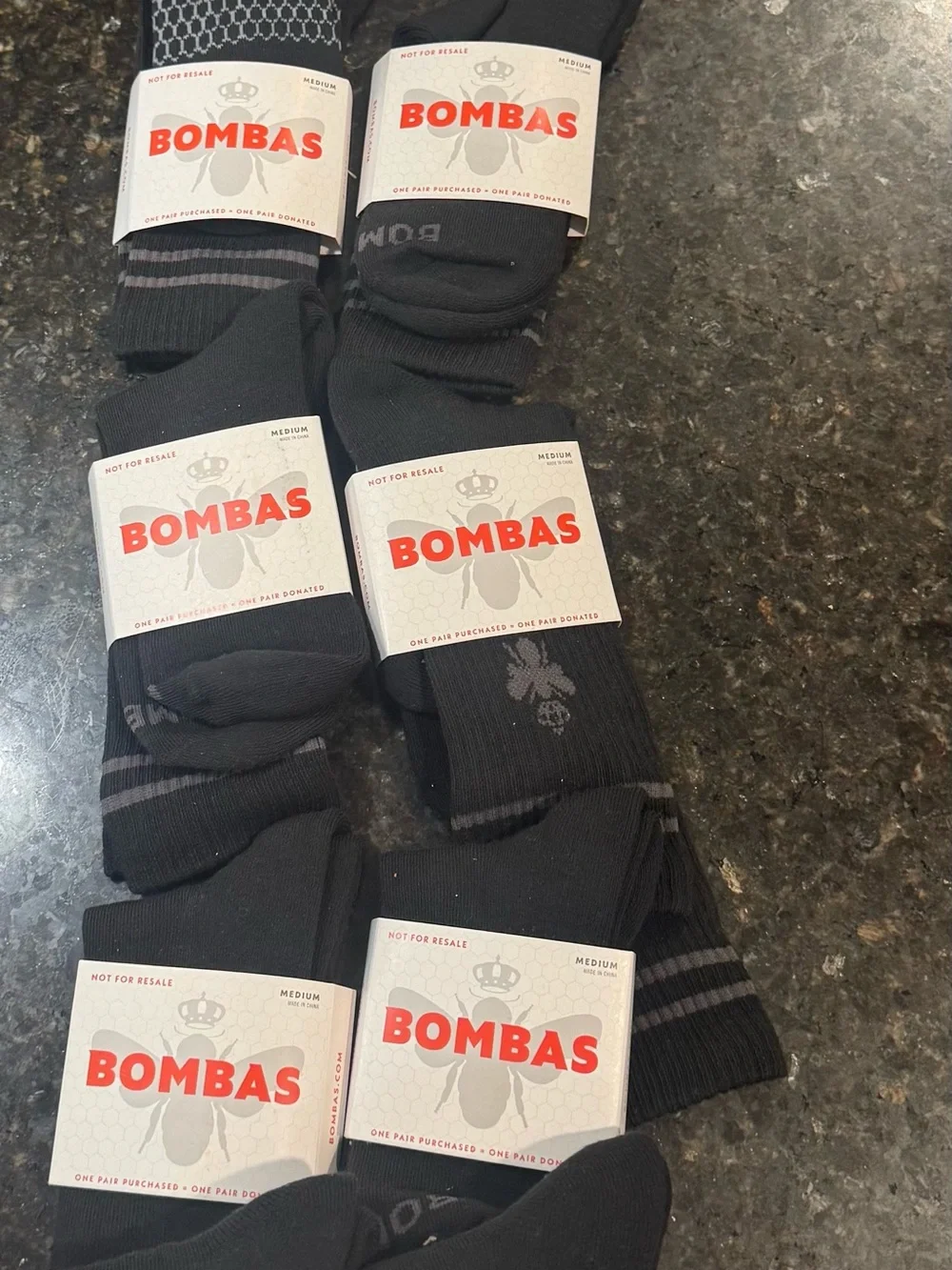 *Bombas Black UNISEX Crew Socks